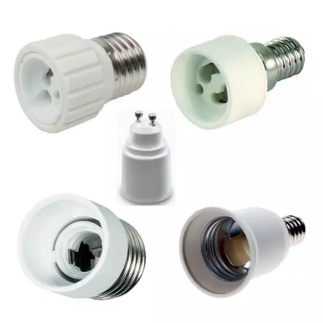 Adapter Fassung E27 - GU10 / E14 - GU10 / E27 - E14 / E14 - E27 Keramik Lampen