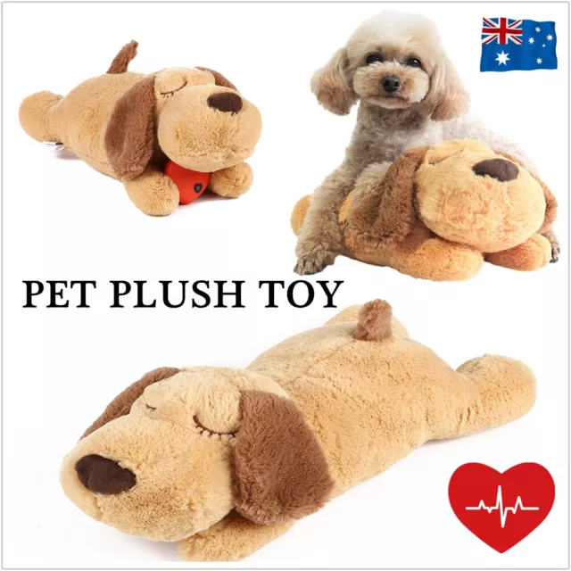 Pet Puppy Cat Soft Plush Toy Heartbeat Sleeping Buddy Dog Behavioral Anxiety Aid