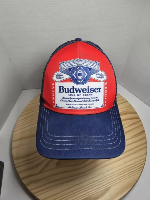 Budweiser King Of Beers Snap back Trucker Hat Baseball Cap Licensed 2021