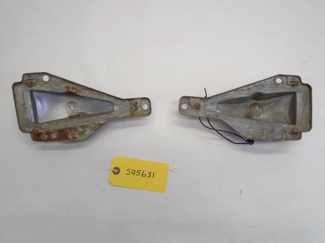 1959 Chevy El Camino Wagon Inner Taillight Tail Light Buckets L&R OEM