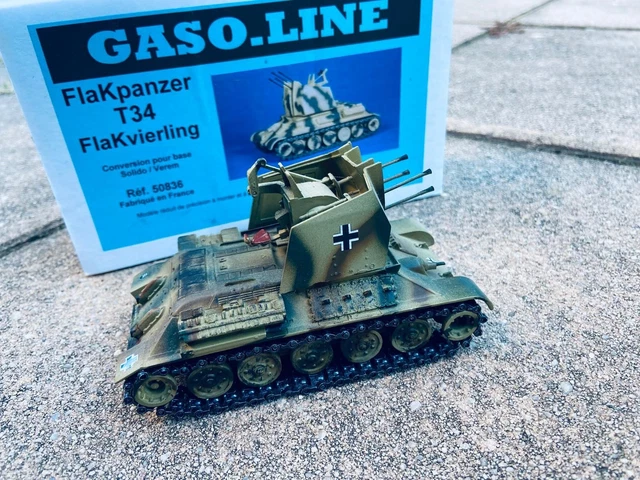 Solido Verem 1/50, char T34/76 Russe Capturé Allemand, WW2, Très rare Solido Verem 1/50, char T34/76 Russe Capturé Allemand, WW2, Très rare