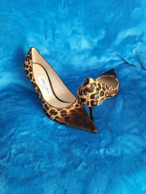 JIMMY CHOO BALFOUR LEOPARD HEELS Designer.  Size 36 Shoes!