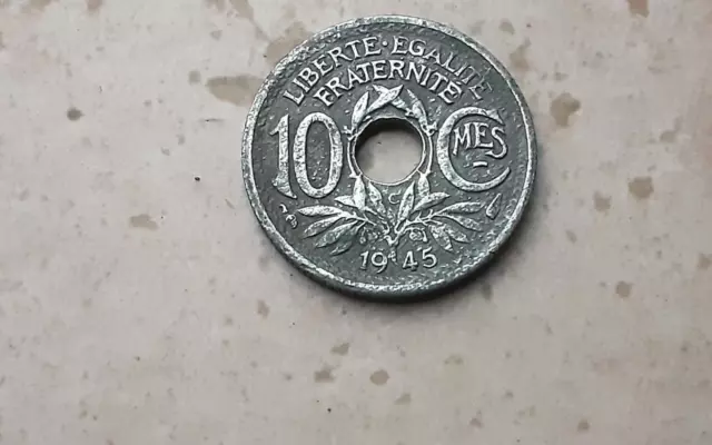 10 centimes lindauer petit module 1945C semi rare