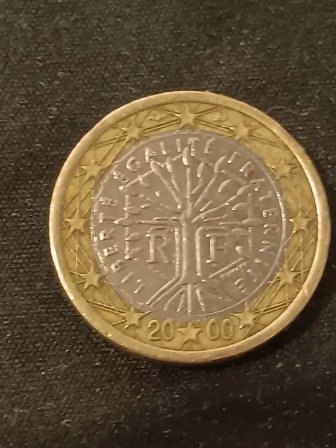 1 Euro Coin 2000 Liberte Egalite Fraternite Very Rare With Error