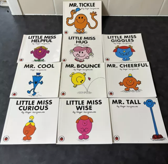 Mr Men Little Miss Illustrated Book by Roger Hargreaves (Paperback) Set Of 10