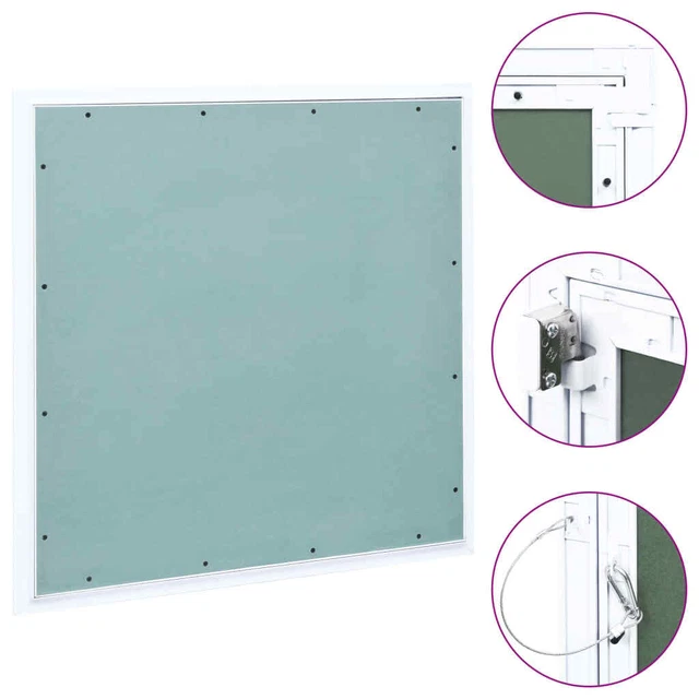 Pannello Di Accesso Rotondo A Parete – Telaio In Alluminio E Lamiera Zincata, Diametro 250 Mm, Apertura A Pressione, Ideale Per Impianti Idraulici