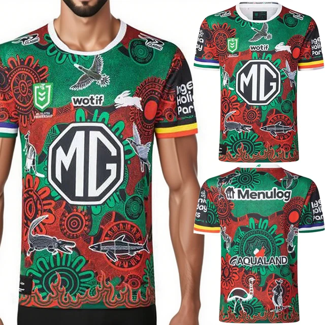 Maillot Vintage South Sydney Rabbitohs Années 60-70 Taille L - Rugby NRL Occasion
