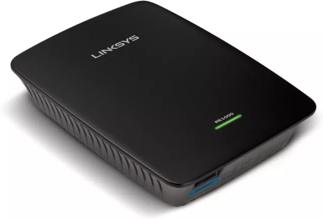 Linksys RE1000-EU Wireless-N Range Extender, Nero amplificatore di rete 3