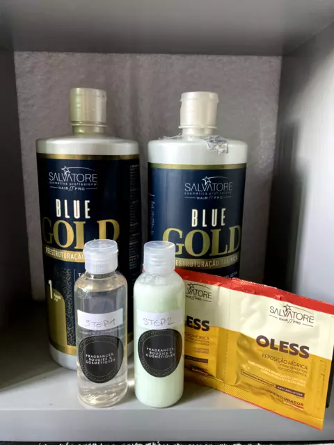 Salvatore Blue Gold Lissage au Tanin (2 x 100 ml) + échantillon offert