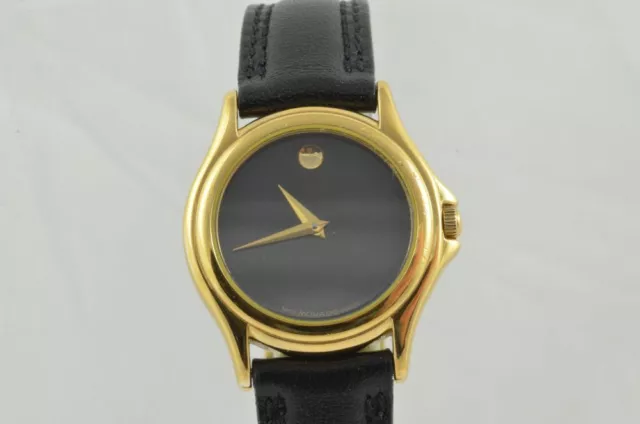 Movado Orologio Donna 25MM Acciaio Placcato Museum Raro 87.E4.0223 Quarzo