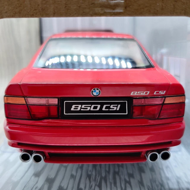 Voiture Solido Bmw 850 Csi E31 Brilliant Rot 1990 Rouge 1:18 Neuf Boite S1807001