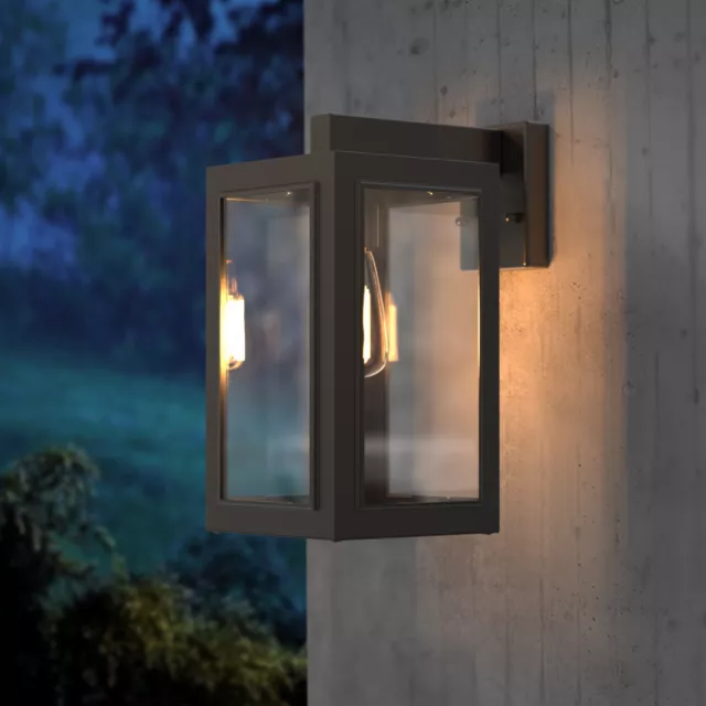 Classic Wall Lamp Vintage Garden Porch Stainless Steel Lantern Lamp Outdoor E27