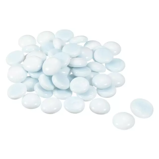 Decorativo Plano Cerámica Mármoles 17-19mm Roca Relleno Cuentas Blanco, 100uds