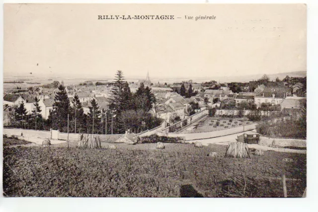 RILLY LA MONTAGNE - Marne - CPA 51 - Vignes - vue generale - Publicité Massé dos