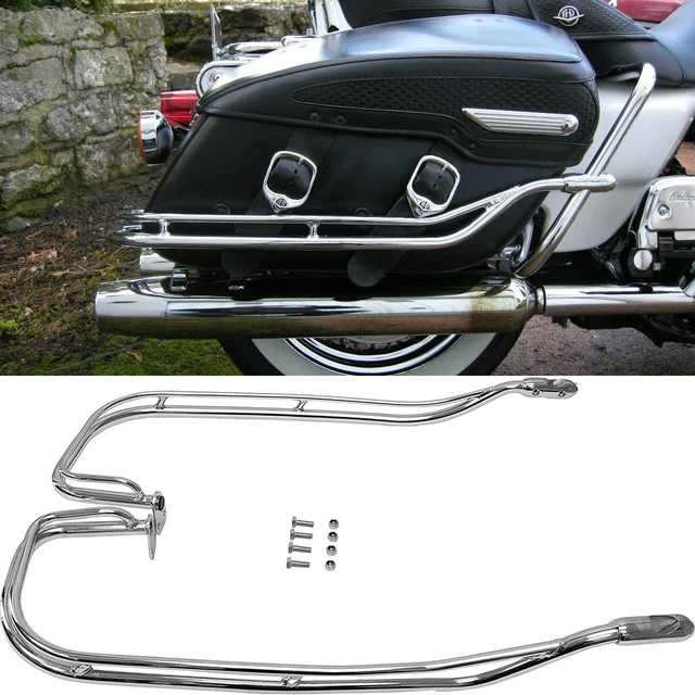 NOSTALGIC SADDLEBAG GUARD Rails for 1998 2008 Harley Road King