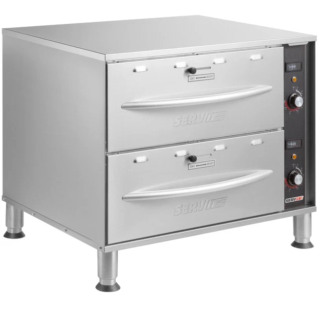 Double Freestanding Drawer Warmer - 900W, 120V Double Freestanding Drawer Warmer - 900W, 120V