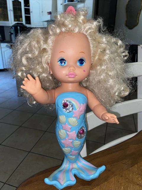POUP E SIR NE MATTEL vintage Lil Miss Singing Mermaid 38 cm