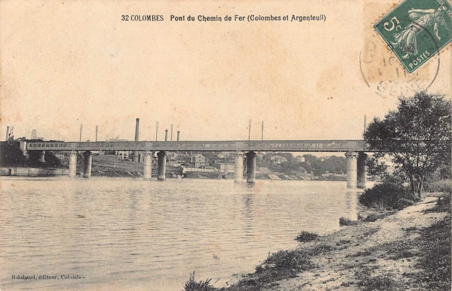 CPA  Dept 92 - Colombes Pont du Chemin de Fer ( Colombes et Argenteuil )