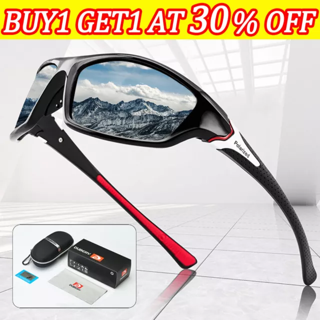 Mens Sunglasses UV400 Polarized Glasses Fishing Sports Driving Eyewear +FREE Box