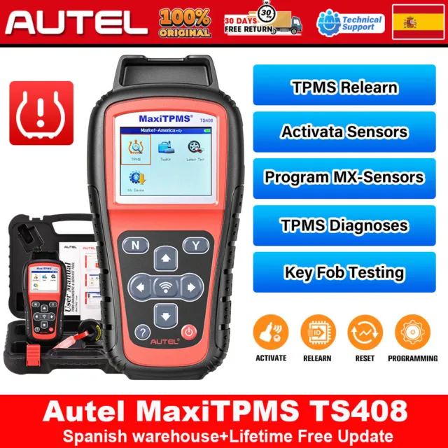 Autel MaxiTPMS TS408 Auto Diagnóstic Escáner Sensor presión de neumáticos TPMS