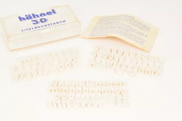 Cartas de título de cine en 3D de Hahnel - cartas artesanales