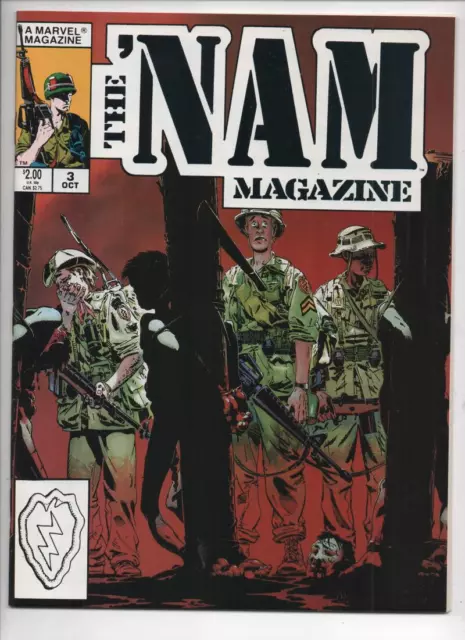 NAM Magazine #3, VF/NM, Vietnam war, Michael Golden, 1988, Marvel