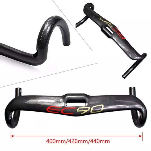 EC90 Road Bike Handlebar Highway Bike Handle Bent Bar Carbon Fiber 400/420/440mm