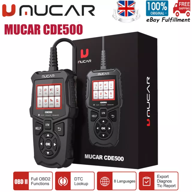 MUCAR CDE500 Car OBD2 EOBD Scanner Auto Code Reader Engine Diagnostic Scan Tool