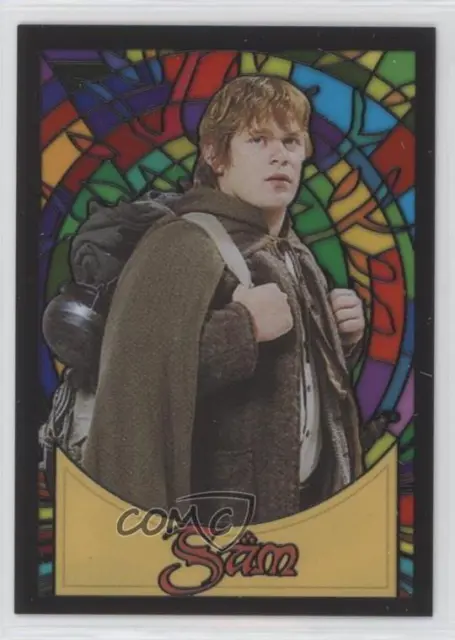 2006 Topps Lord of the Rings Evolution Stained Glass Samwise Gamgee #S10 10a3