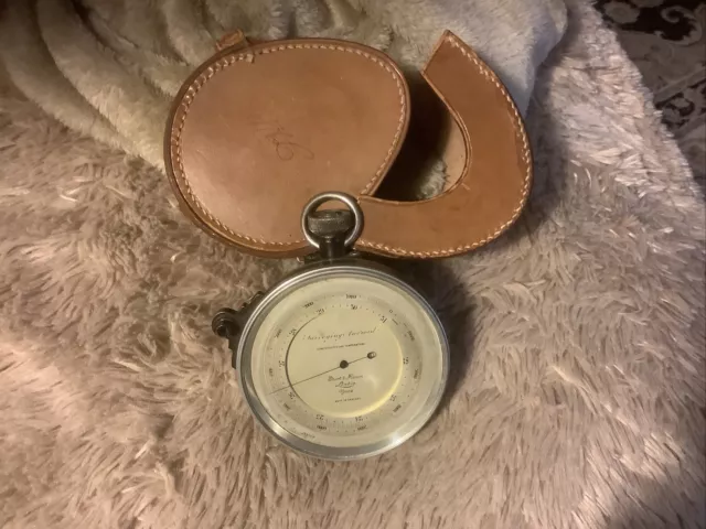 Tycos Short Mason London Pocket Barometer With Unique Case