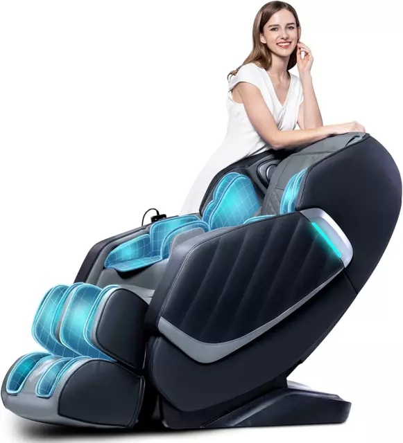 Healthrelife Full Body Massage Chair - Zero Gravity Smart Massage Chair - 3D Rob