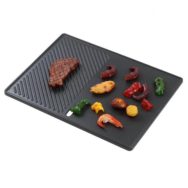 Plaque Pour Plancha BBQ-Toro Plaque De Gril En Fonte Avec 3 Pieds, 45 Cm, Ronde, Ronde, Support De Four Hollandais, Du00e9ju00e0 Bru00fblu00e9, Immu00e9diatement Pru00eate U00e0 L'emploi Plaque Plancha Pour Barbecue Gaz