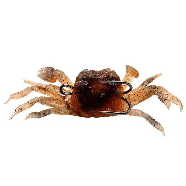 BIONIC CRAB SILICONE Soft Bait Target Species Snakehead Fish Bass 10cm ...