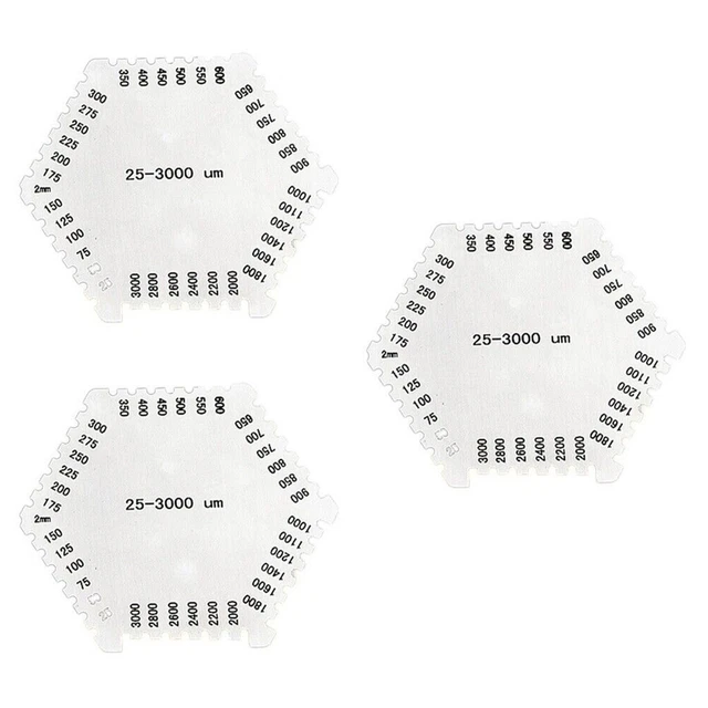 Mouillé Film Rayon Jauge Épaisseur Peinture Acier Inoxydable Fournitures De