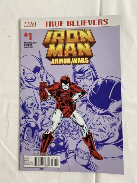 True Believers Armor Wars #1 Iron Man First Edition Marvel