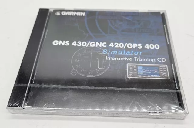 Garmin GNS 430 GMC 420 GPS 400 Simulator interactive training cd SEALED 45410914