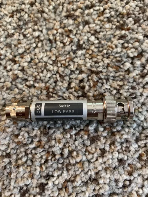 Keysight Agilent HP 10856-60104 15MHz Low Pass Filter BNC(m-f) RF Microwave