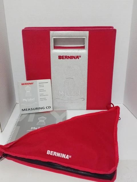 Kit de medición Bernina 3D My Label Book & My Label, cd de software, portafolio