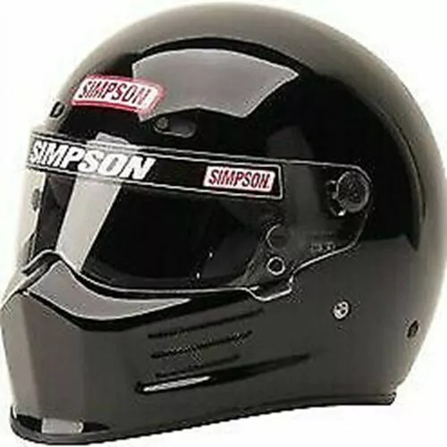 Simpson Super Bandit Helm Snell Sa2020 Glanz Schwarz Terminal Msa M6 Fia Hans