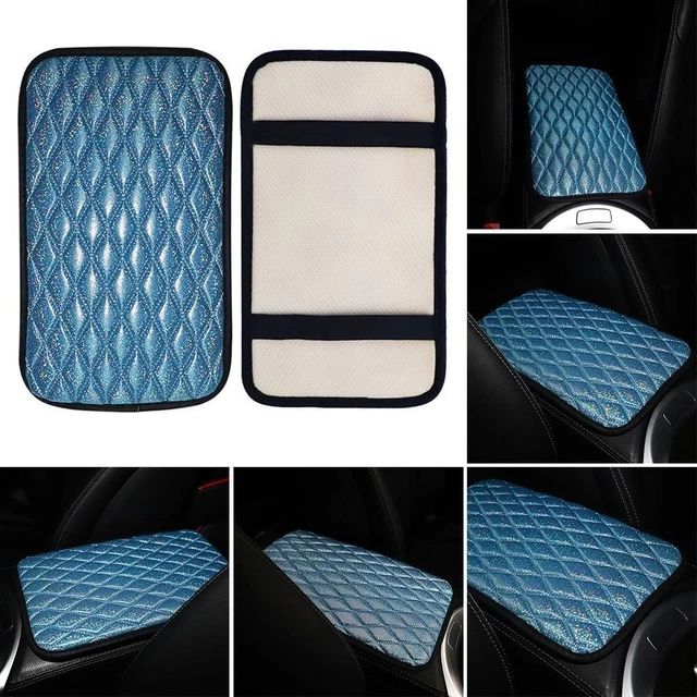 Shiny Car Armrest Cover Mat Non Slip Car Accessories Creative Auto Styling