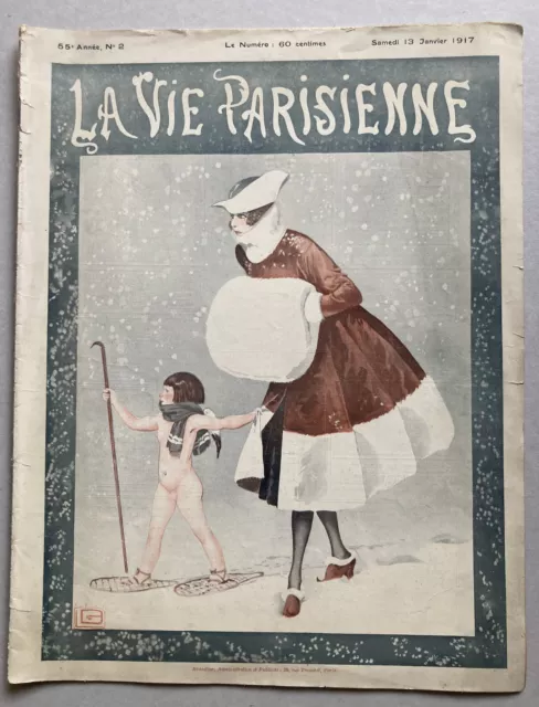 La Vie Parisienne n°2 de 1917 illustré Léonnec Vincent Vald'Es Martin Art Déco