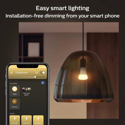 Philips Hue NEU weiße intelligente Glühbirne 100 W - 1600 Lumen [E27 Edison Schraube]... 2