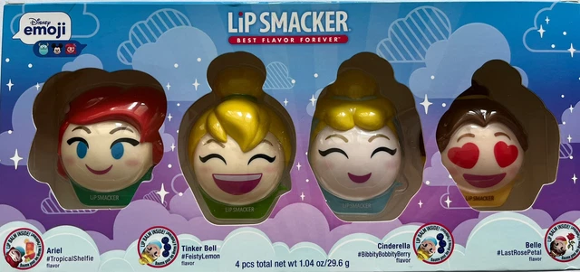 Disney Princess emoji lip smacker set of 4 flavored lip balms brand new