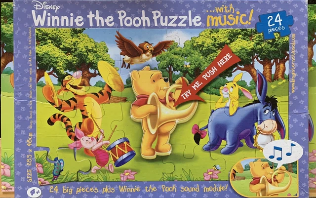 RARE WINNIE THE Pooh Jigsaw Puzzle with Music Module 24 pieces king £14 ...