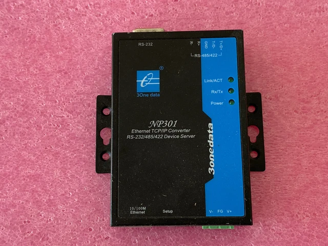 3One NP301 Éthernet Tcp / IP Convertisseur RS-232/485/422 Appareil Serveur