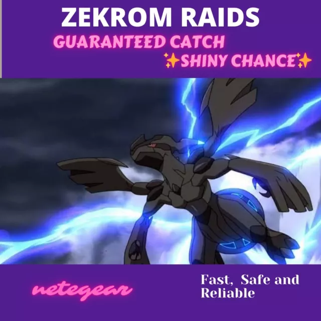 Pokémon Go Shiny Zekrom - Level 50 2 Charge Move 4400+ CP For PvP Master  League