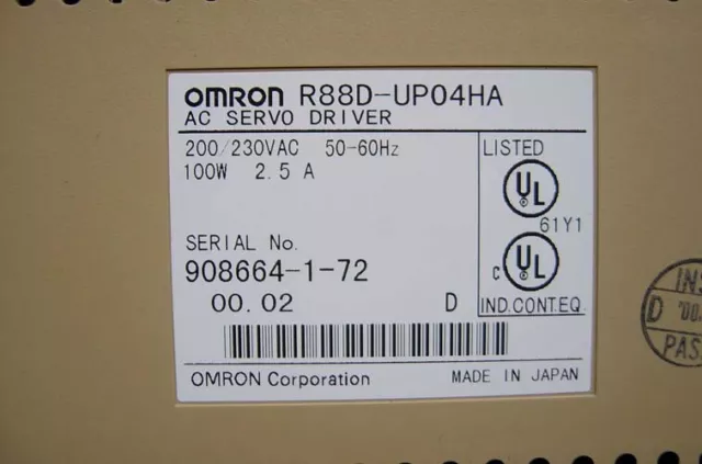 OMRON Servo Driver R88D-UP04HA Refurbished FREE EXPEDITED SHIPPING