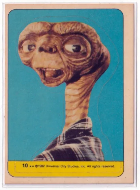 Insert Card - ET The Extra-Terrestrial - 1982 Topps Sticker #10 *I154*