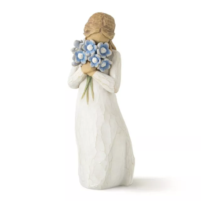 Willow Tree Figurine Forget Me Not Girl with Flowers By Susan Lordi  26454