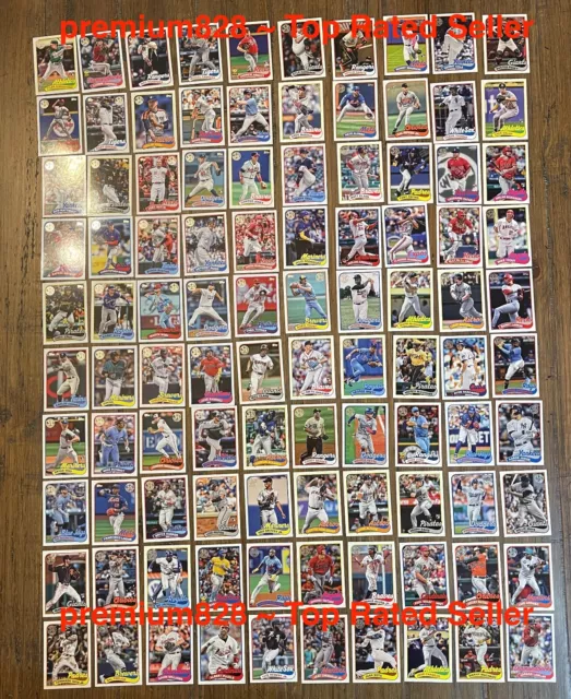 2025 TOPPS SERIES 1 COMPLETE 1989 INSERT SET 100 Cards Acuna Ohtani